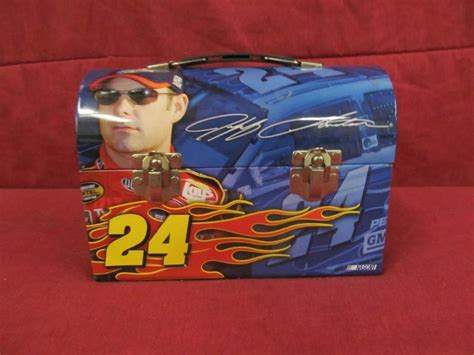 jeff gordon metal lunch box|JEFF GORDON Collectible Metal Lunch Box. Dupont Flames .